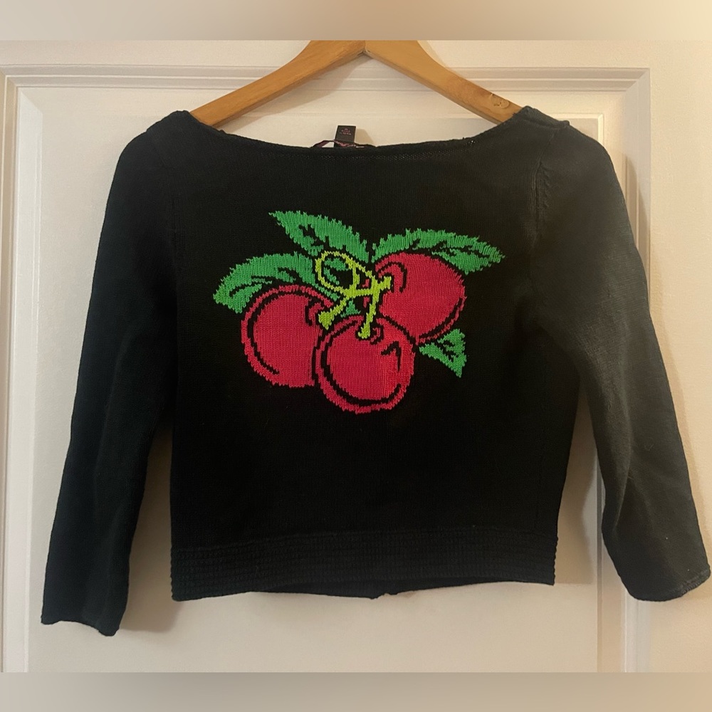 Betsey Johnson Cherry Cardigan